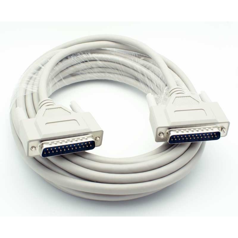 RS232 Parallell DB25 Hann-Hann 0,75 meter gullbelagt