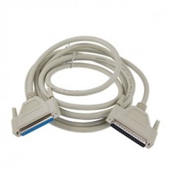 Forlængerkabel, DB37 han - DB37 hun, AWG28, grå, 5,0mforDB37