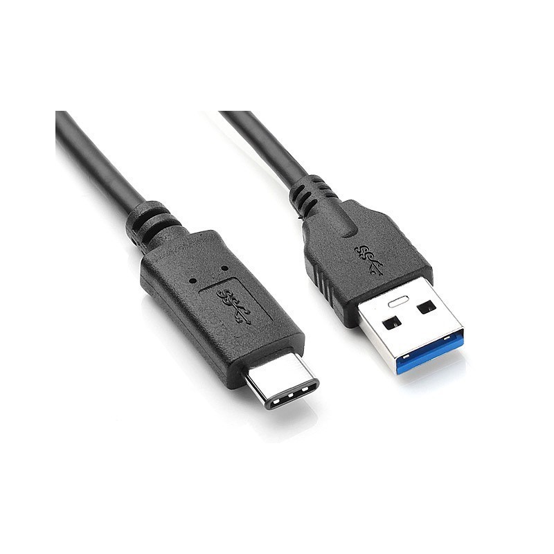 Dta-ladekabel USB-C 3.0/3.1 til USB C 3.1 Superspeed -10Gbit/S - Type USB-C - A hann, svart, 2,0 m