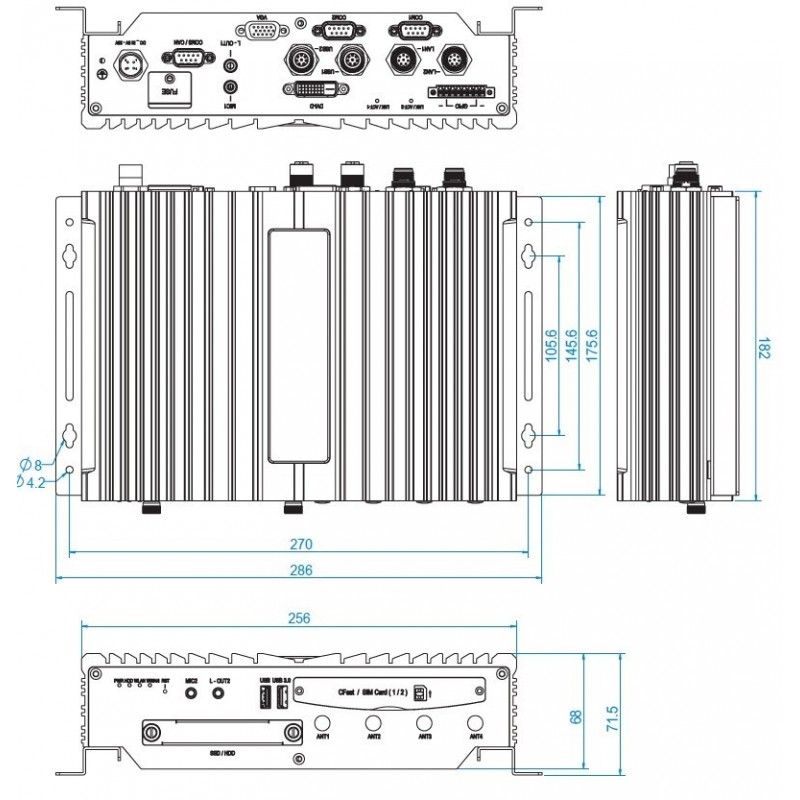 e/E-Mark Certified Embedded Fanless PC MBT-3001R